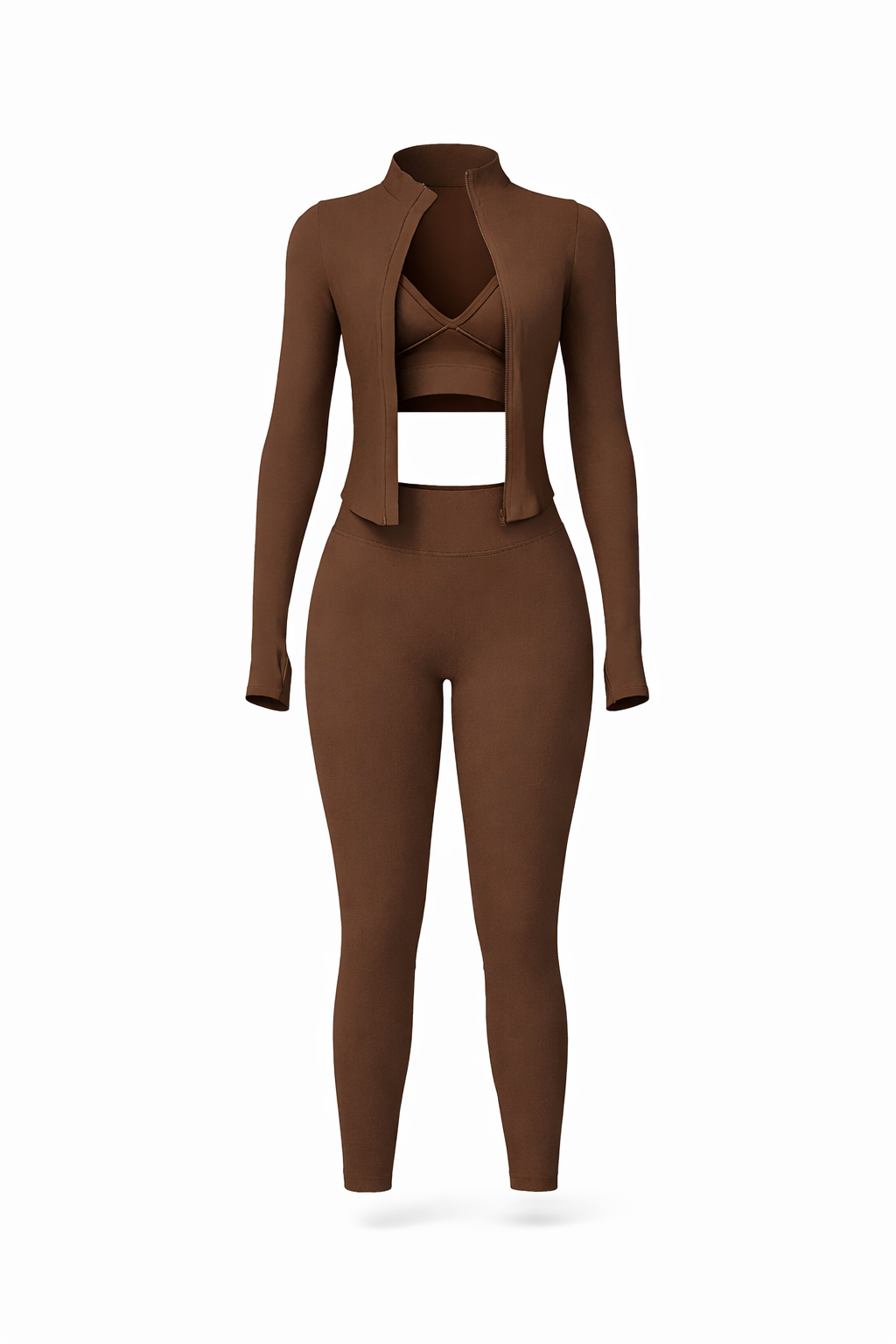 Gym Bae 3 Piece Set - Brown