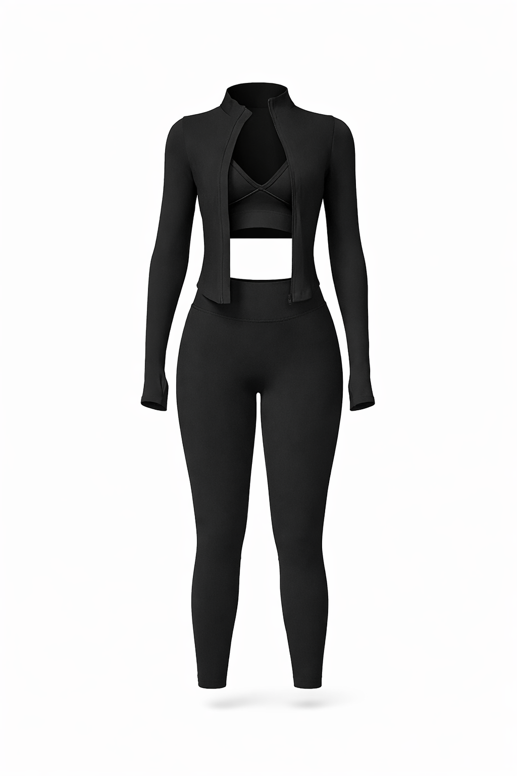 Gym Bae 3 Piece Set - Black