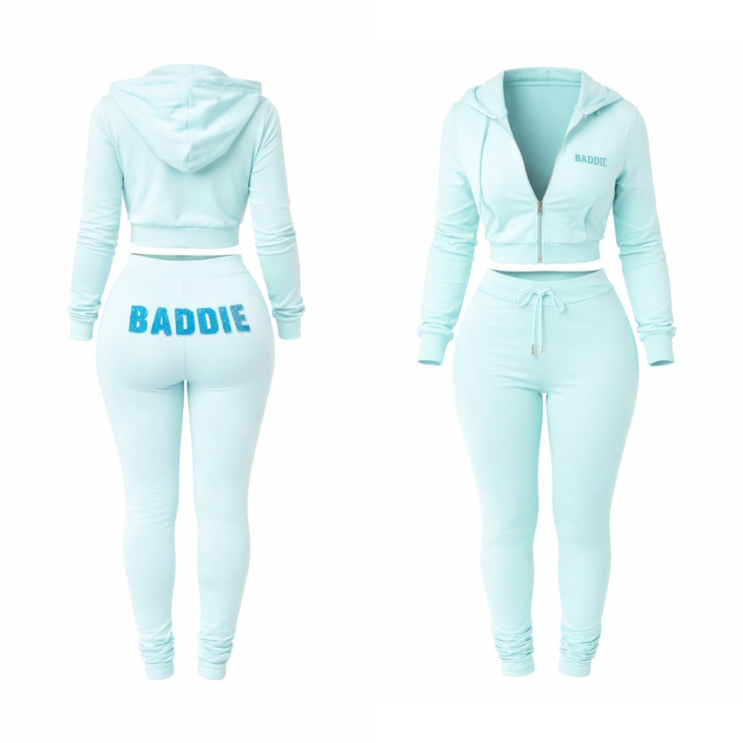 Distressed Suit Blue