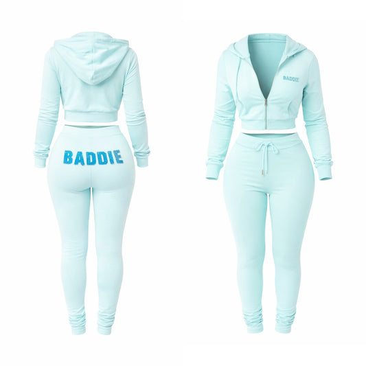 Distressed Suit Blue