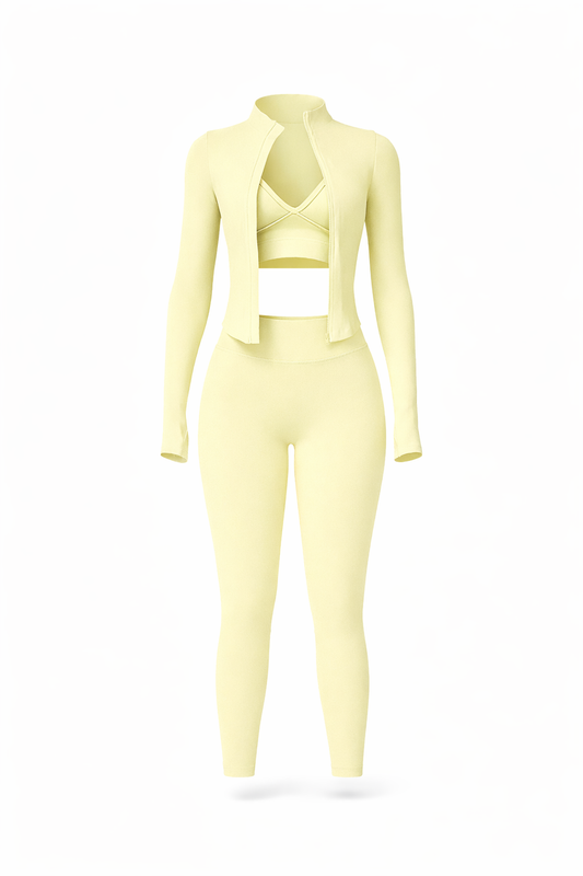 Gym Bae 3 Piece Set - Yellow