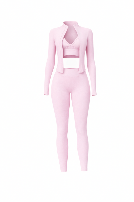 Gym Bae 3 Piece Set - Pink
